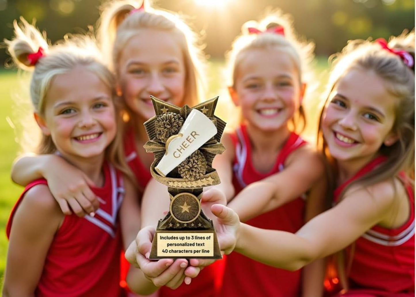 Champion V Sports Trophy Award with Custom Engraving – Recognition Trophy for Kids and Adults Team Awards for Competitions School Sports Student Athletes MVPs Tournaments and Celebrations