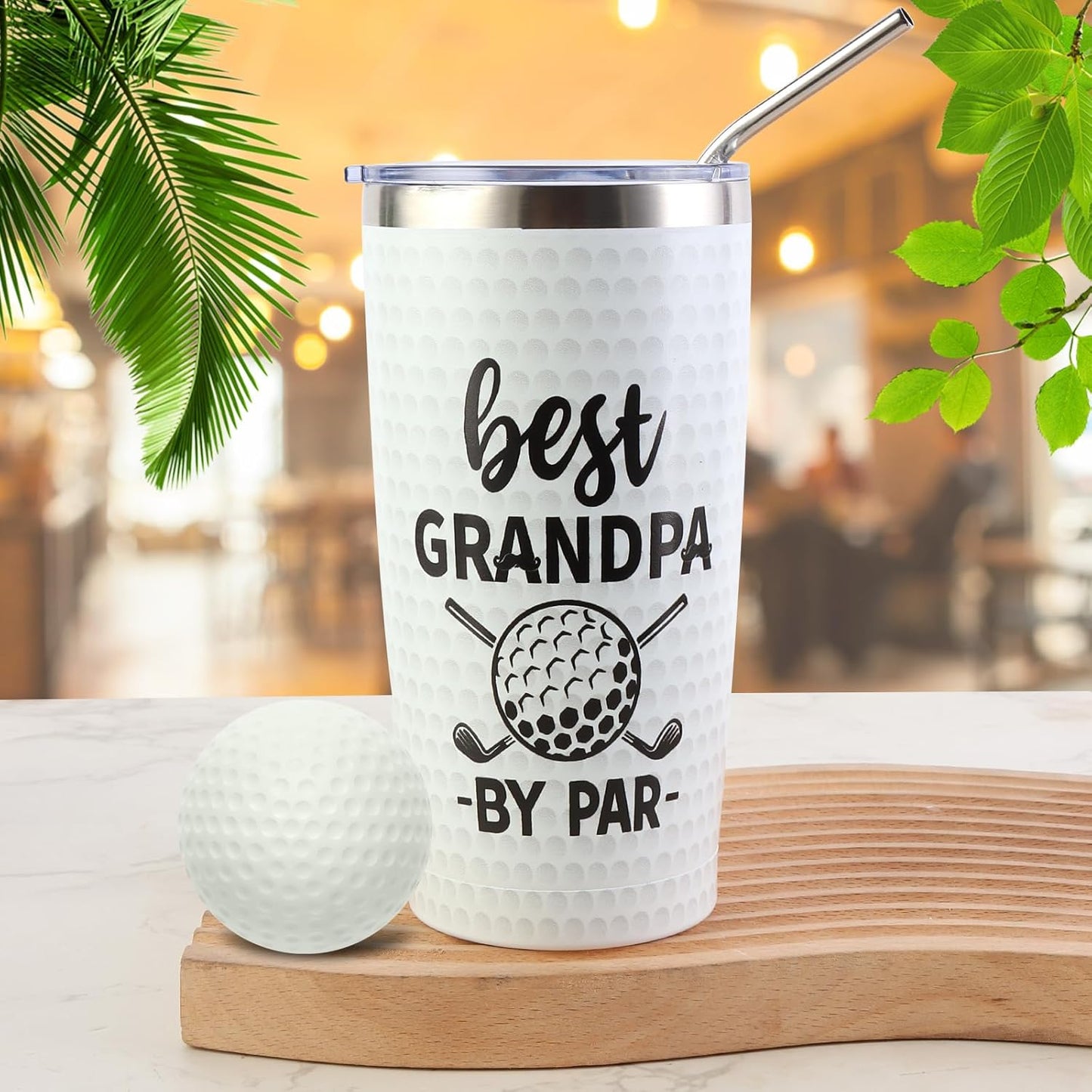 Golf Gifts for Grandpa Unique Gifts for Grandpa Funny Golf Gifts for Men Including Tumbler Mug Socks Sport Towel Baseball Cap Notepad Relief Stress Ball for Birthday Christmas Father Day