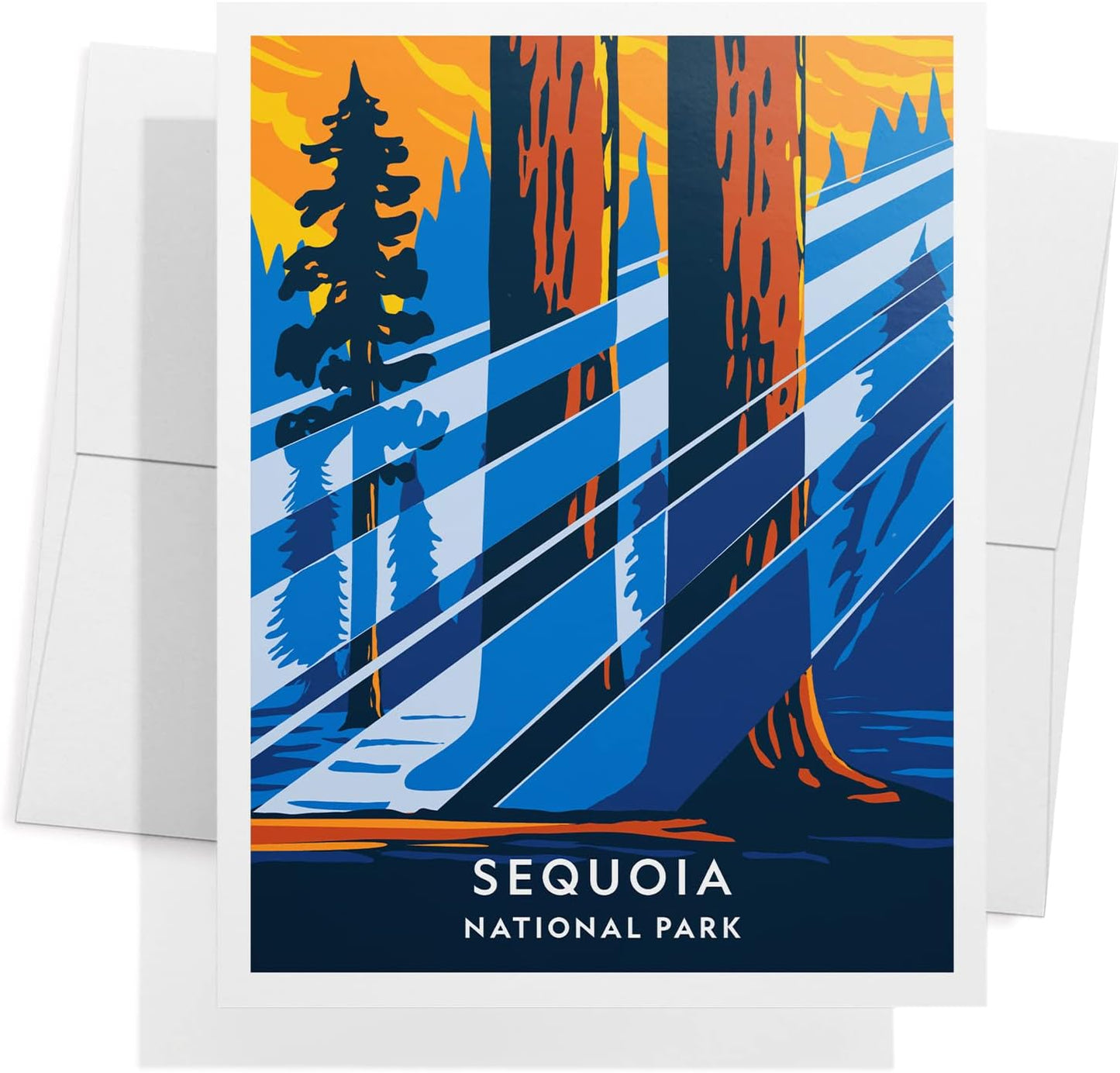 Twigs Paper - Assorted Nature National Parks Greeting Cards - Stationery Cards with Envelopes - Thank You and Blank Note Cards - Greeting Cards for All Occasions - Made in USA (5.5 x 4.25, Set of 12)