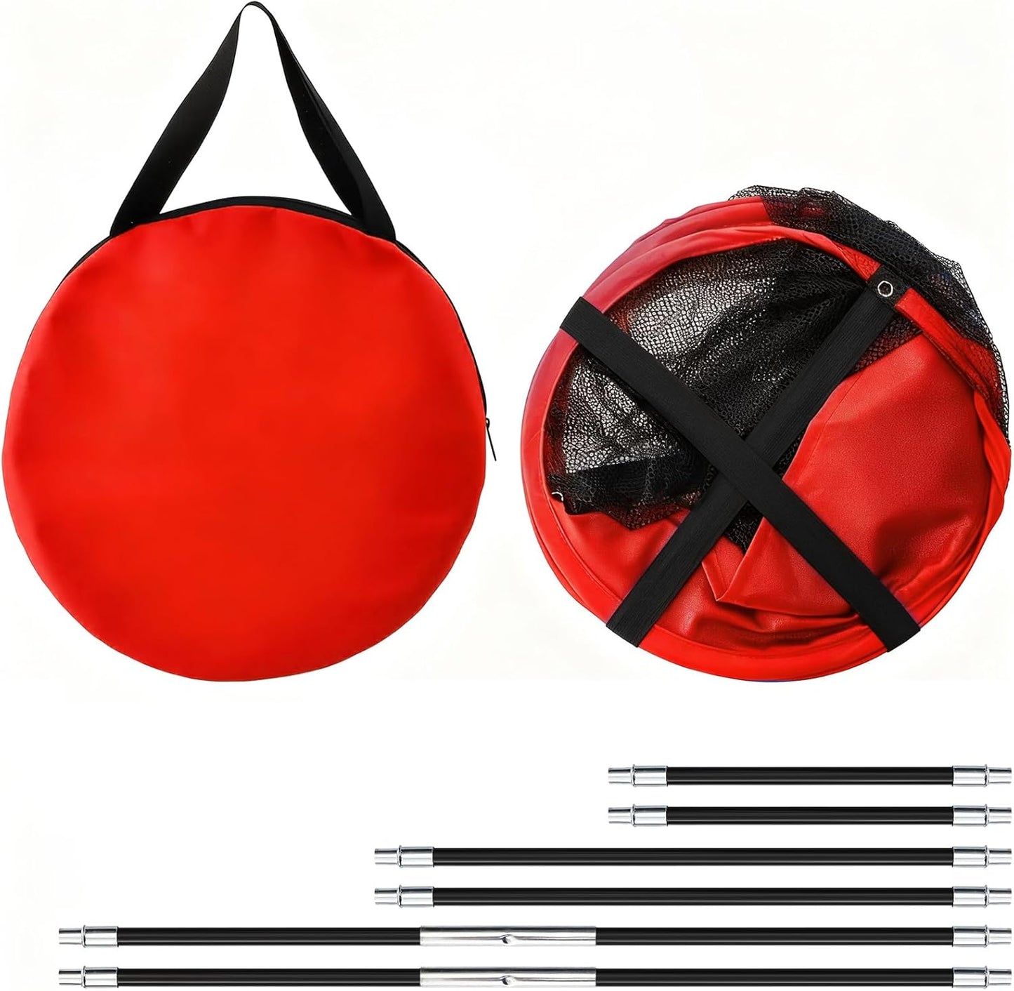 Jucoan 3 Pack Golf Chipping Net, 3 Sizes Pop Up Golf Target Practice Net for Indoor and Outdoor Use, Great Gifts for Men, Husband, Kid, Golfers