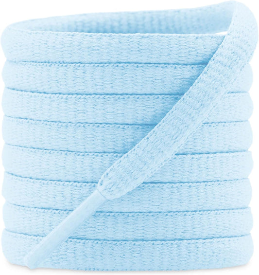 DELELE 2Pair Oval Shoes laces 42 Colors Half Round 1/4" Athletic ShoeLaces for Sport/Running Shoes Shoe Strings