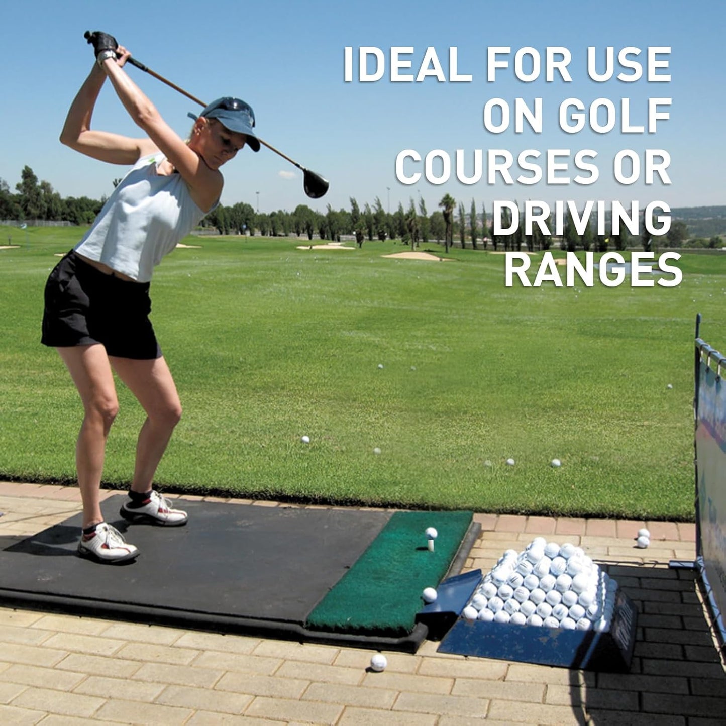 FINGER TEN Golf Rubber Tees Driving Range Value 5 Pack, Mixed Size or 5 Same Size for Practice Mat