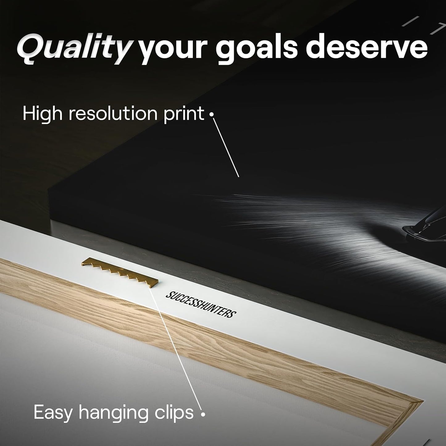 Motivational Wall Art for Office, Super Car Art Canvas, Inspirational Automotive Decor for Aston Martin Valkyrie Sportscar Lovers, Motivational Wall Decor for Office and Home Car Poster (20" x 40" in)