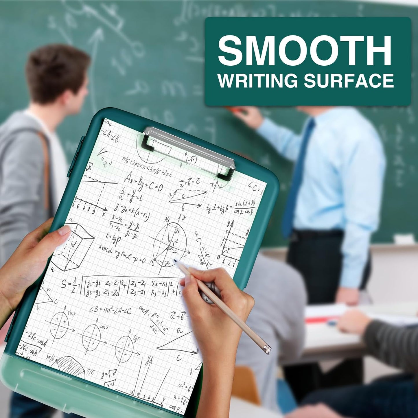 Sooez Clipboards with Storage, High Capacity Clip Boards 8.5x11 with Storage, Heavy Duty Nursing Clipboard Folder, Plastic Clipboard with Pen Holder for Women Teachers Work, School & Office Supplies