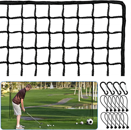Golf Net,10Ft,15Ft,20Ft,25Ft, 30Ft, 40Ft Golf Practice Net,Sports Practice Barrier Net, Heavy Duty Ball Netting Golf Hitting Net, DIY Ball Net,Baseball Net Hockey Net and Chipping Net