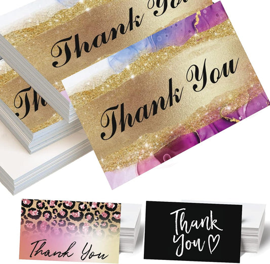 Custom Business Cards 100PCS Double-sided Printing Business Cards Customize with Your Logo Personalized 3.5"x 2" Cards for Business - Custom Thank You Cards