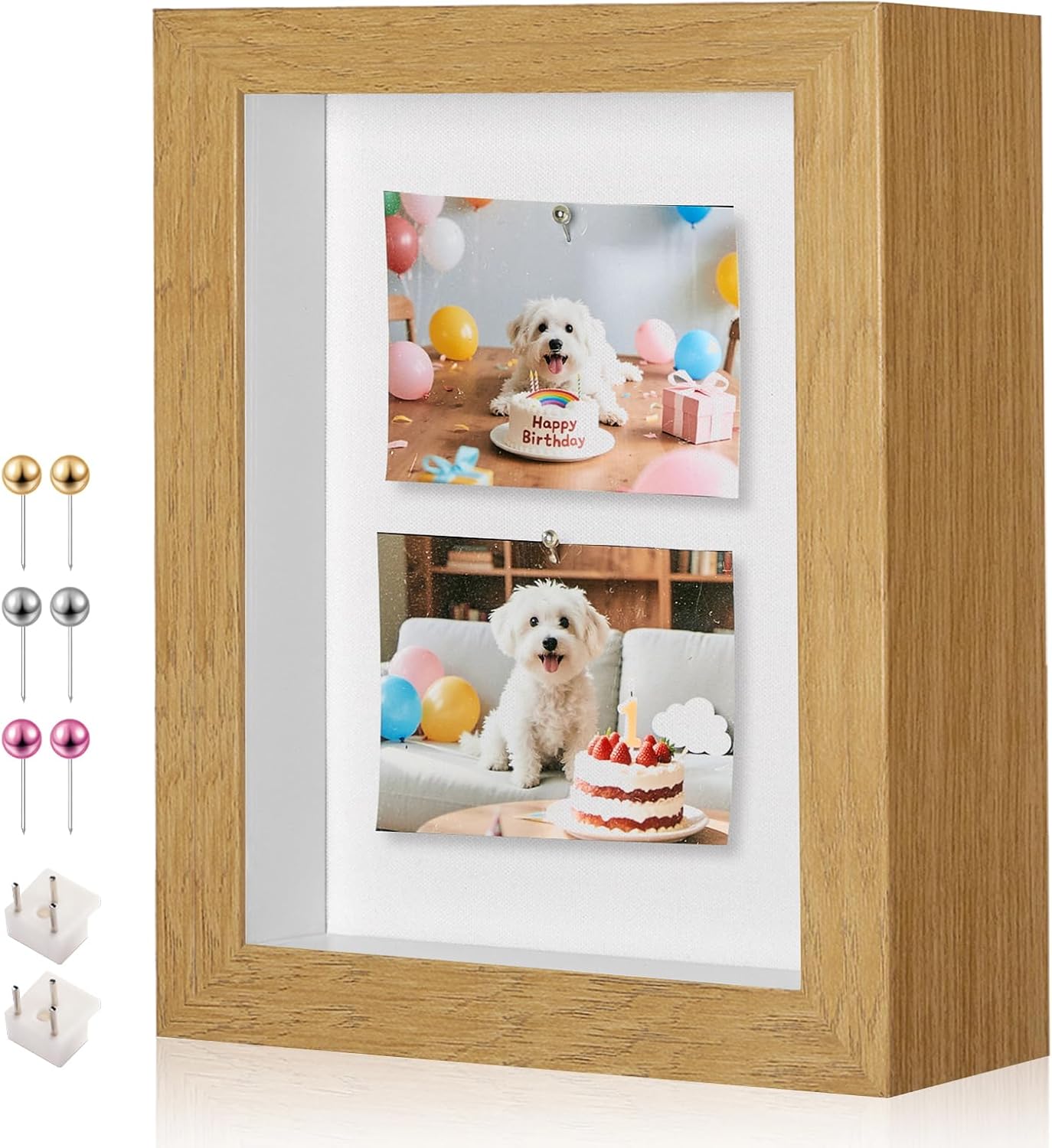 5x7 Mini Shadow Box Display Case Picture Frame with Soft Linen Back,Small Deep Black Shadow Box 5x7 for Flowers Medal Display Case Jersey pet Graduation Memorabilia Baby Ltems Crafts Photos