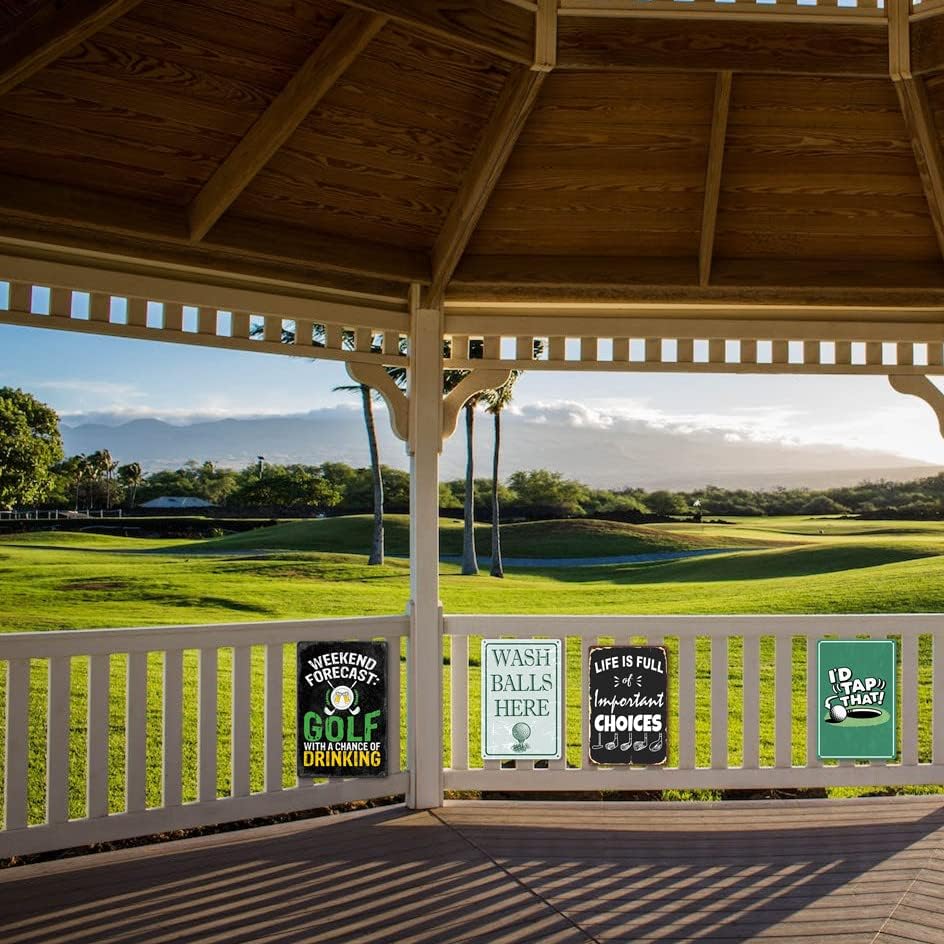 Golf Sign Sports Metal Signs Man Cave Signs And Decor Sport Golf Tin Sign Vintage Wall Decor Poster Sports For Man Cave Life Is Full Of Important Choices Gift 8X12 Inch