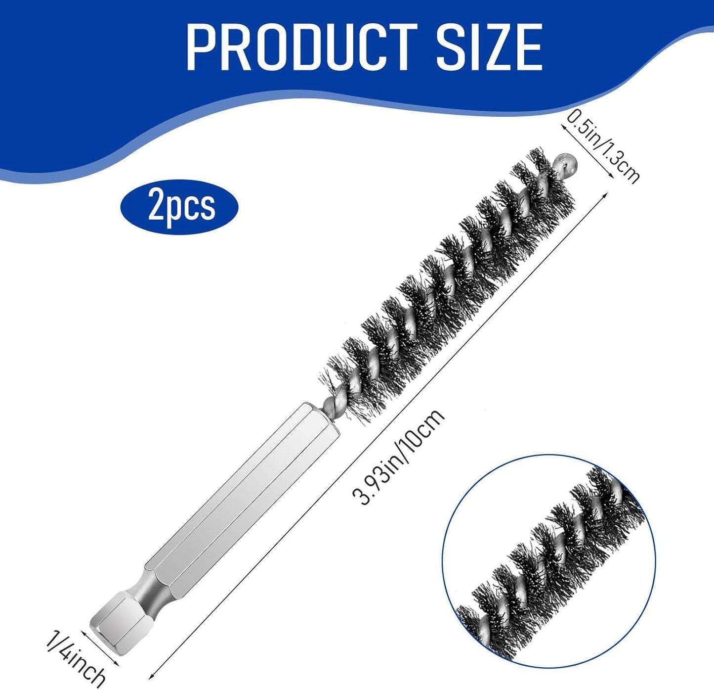 Golf Clubs Head Hosel Brush Stainless Steel Golf Club Wire Brush Golf Shaft Ferrules Cleaning Tool Electric Drill Wire Brush for Iron and Wood