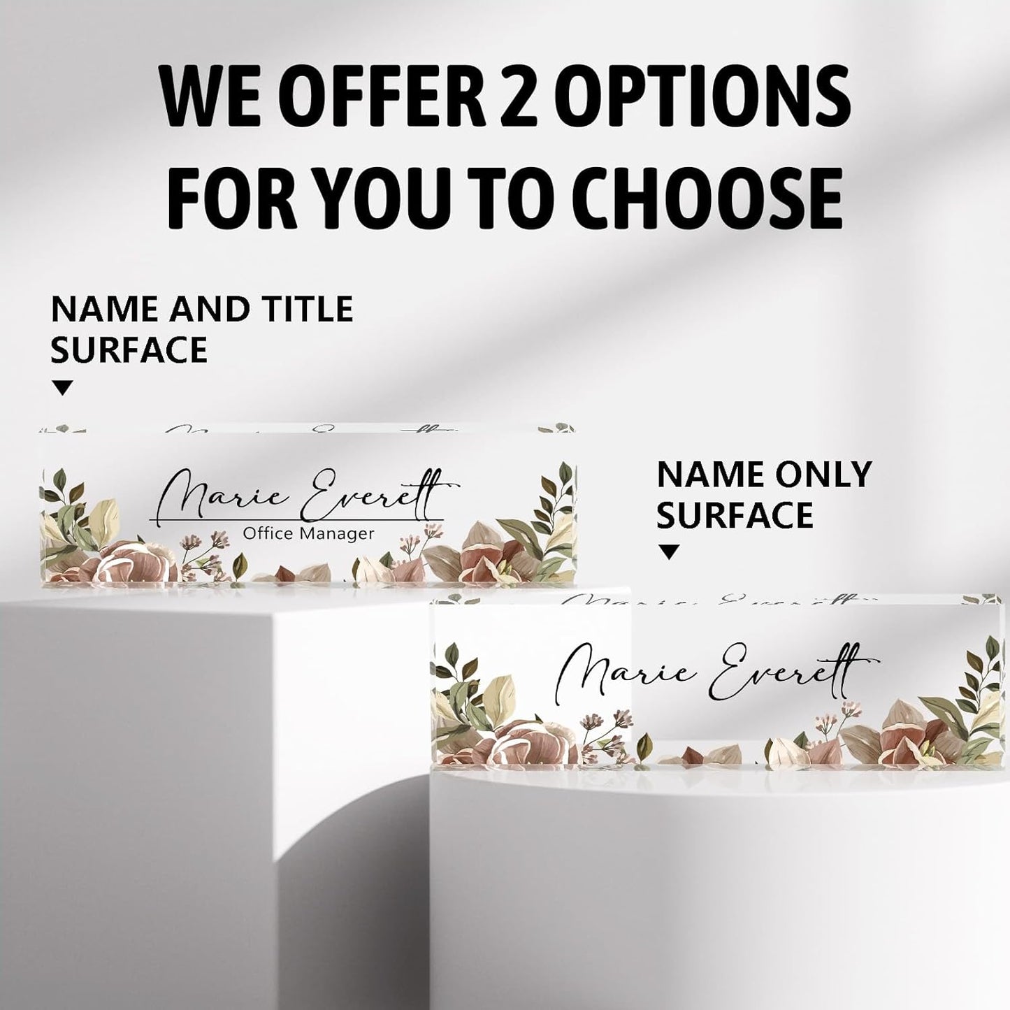 Desk Name Plate Personalized, Nurse Name Plate for Desk, Office Desk Decor for Women and Men, Employee Appreciation Gifts Office Gifts for Nurse