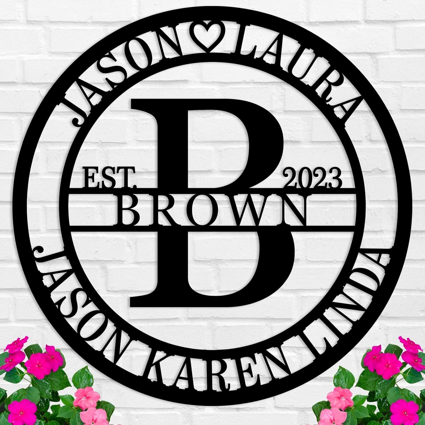 Last Name Signs for Home Personalized Metal Signs Metal Wall Decor Personalized Family Name Sign Anniversary Wedding Gifts