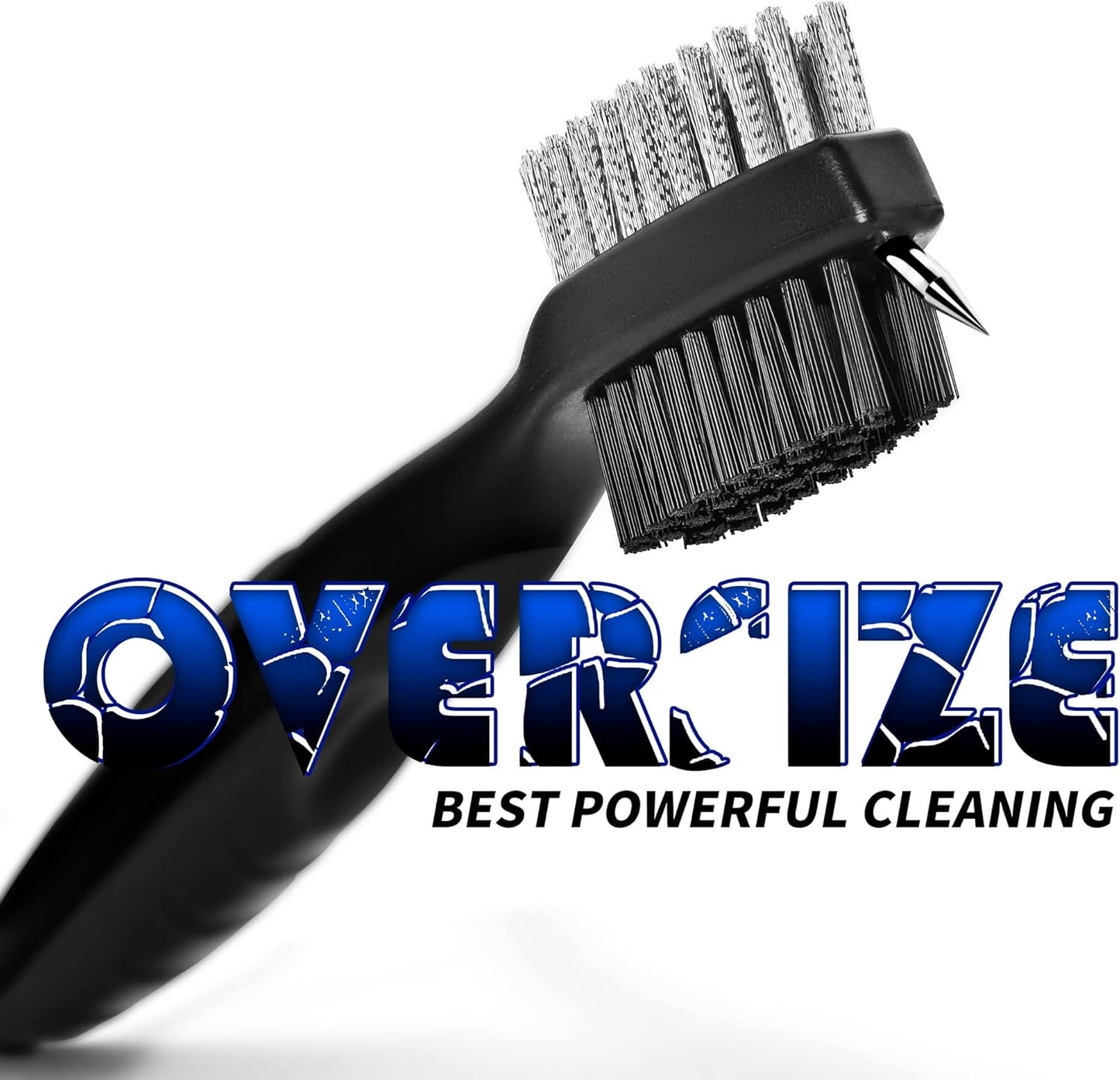 Mile High Life Golf Club Brush, Club Groove Cleaner with 2 Ft Retractable Extension Cord and Aluminum Carabiner, Golf Bag Accessories for Men and Women