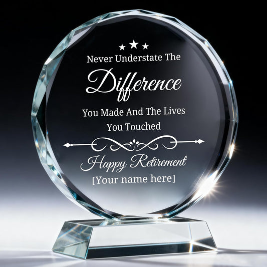 Personalized Trophy Award - Custom Crystal Awards and Trophies - Plaques Personalized Engraved - Thank You Gifts - Employee Appreciation Gifts for Cowokers, Recognition, Sports