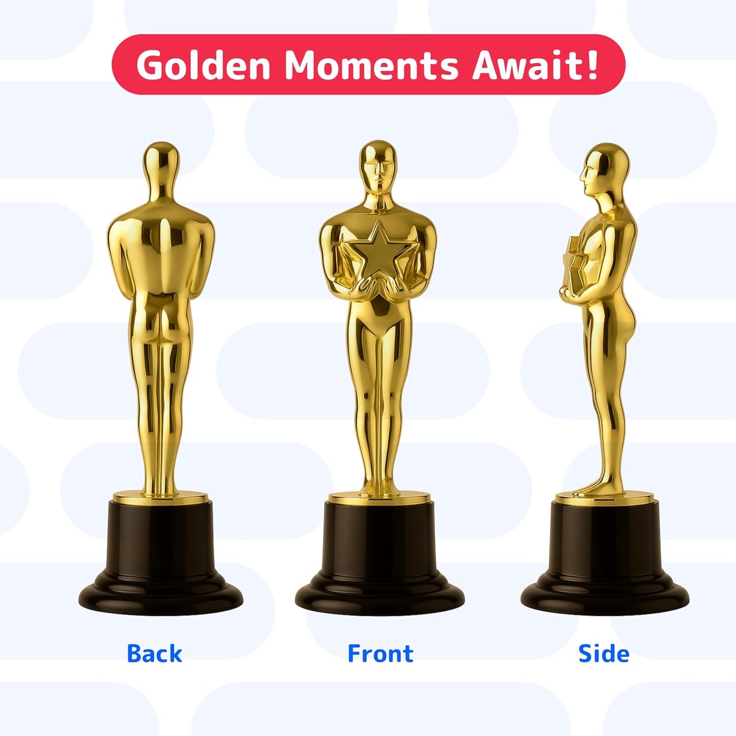 PREXTEX Trophy Award - Perfect Awards and Trophies for Kids & Adult Award Parties, Small Trophy Cup for Recognition, Ideal Kids Trophy for Competitions and Events