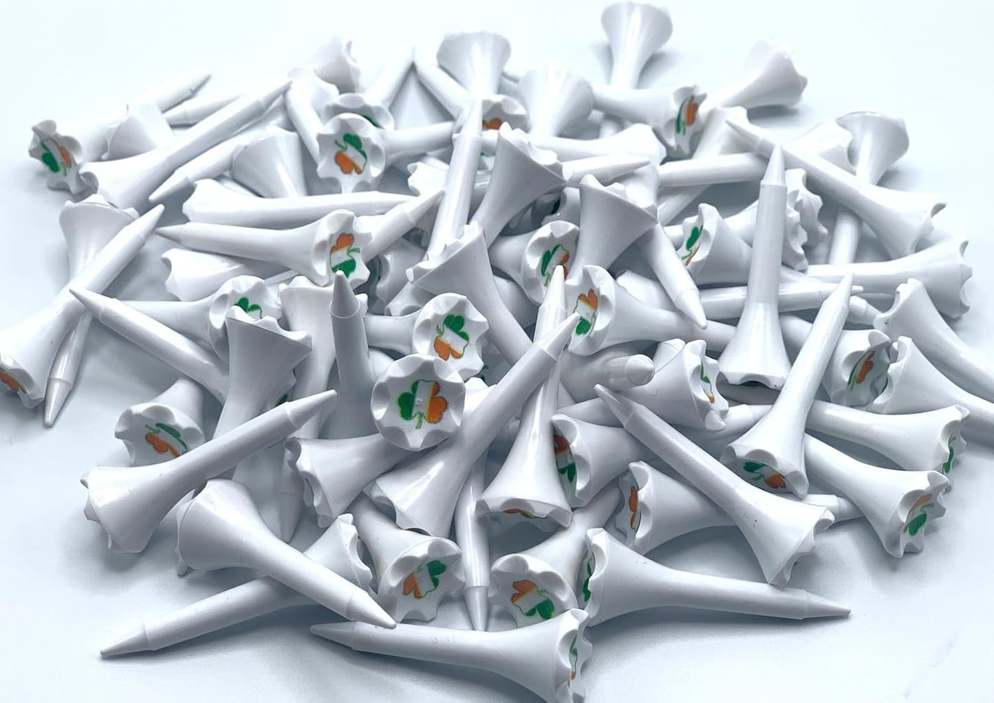 TRUESTRIKE Premium USA Golf Tees – 3¼" or 2¾" Durable Plastic Performance Tees (100 Pack) – Made in USA – Bulk Value Pack