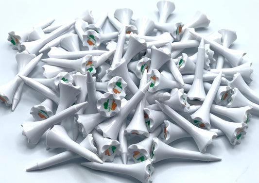 TRUESTRIKE Premium USA Golf Tees – 3¼" or 2¾" Durable Plastic Performance Tees (100 Pack) – Made in USA – Bulk Value Pack