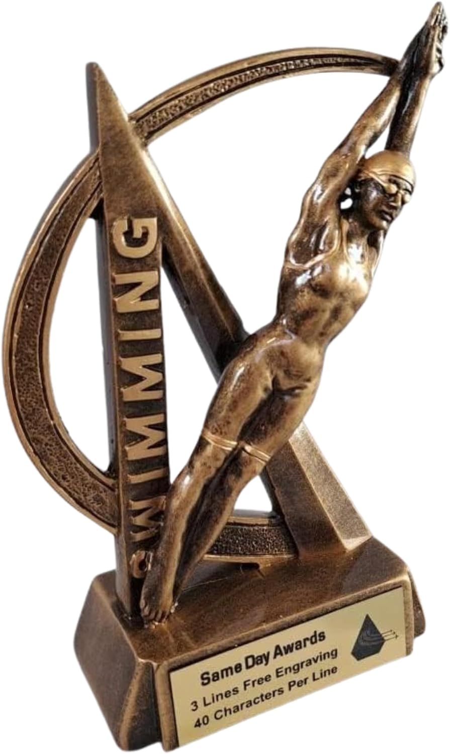 Sports Trophy – Ultra Action 6.5 Inch Engraved Resin Award – Personalized Recognition for Kids Youth Teams Schools Adult Leagues Coaches and Achievement Awards