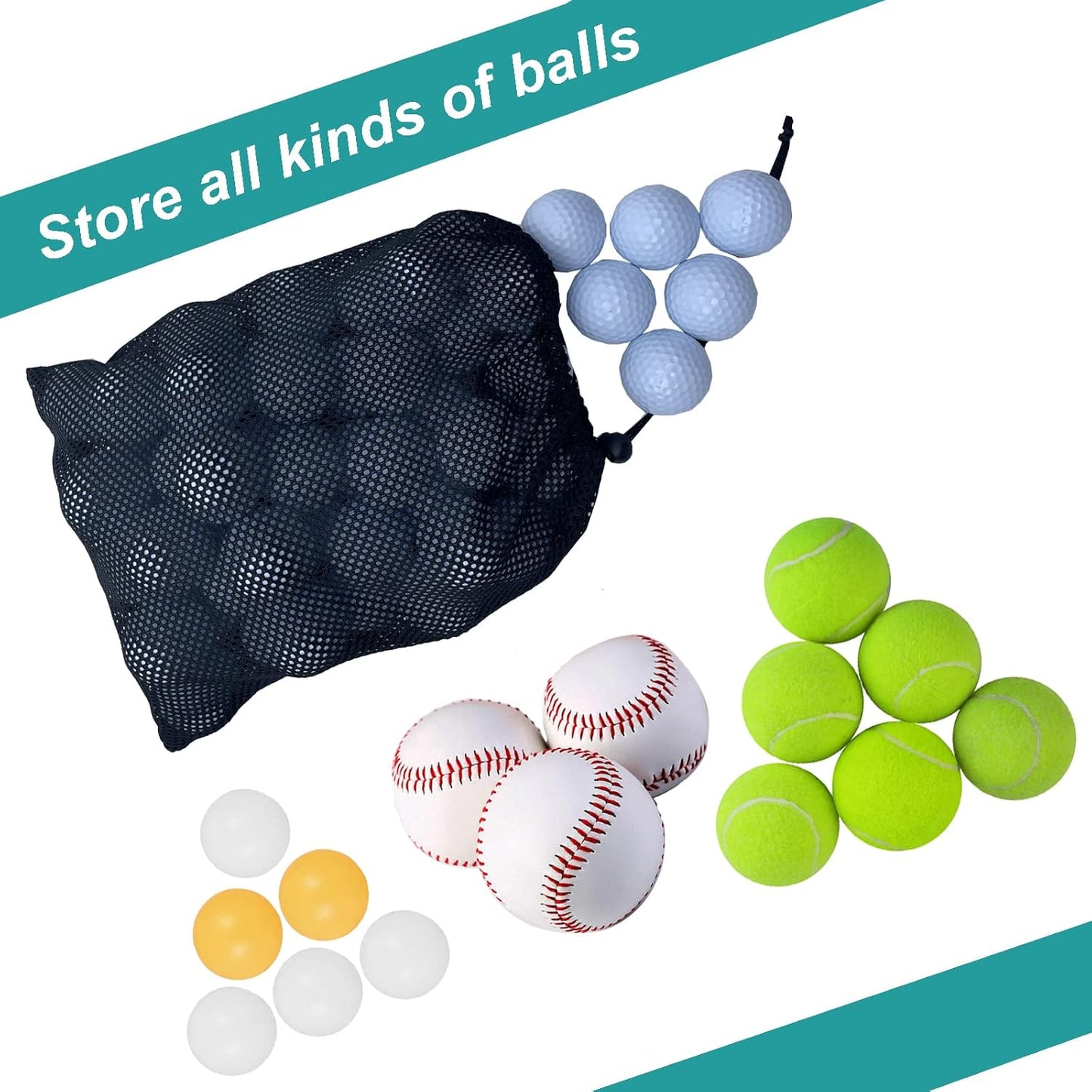 Golf Tee Pouch Bag, Zipper Golf Ball Bag, Accessory Pouch for Men