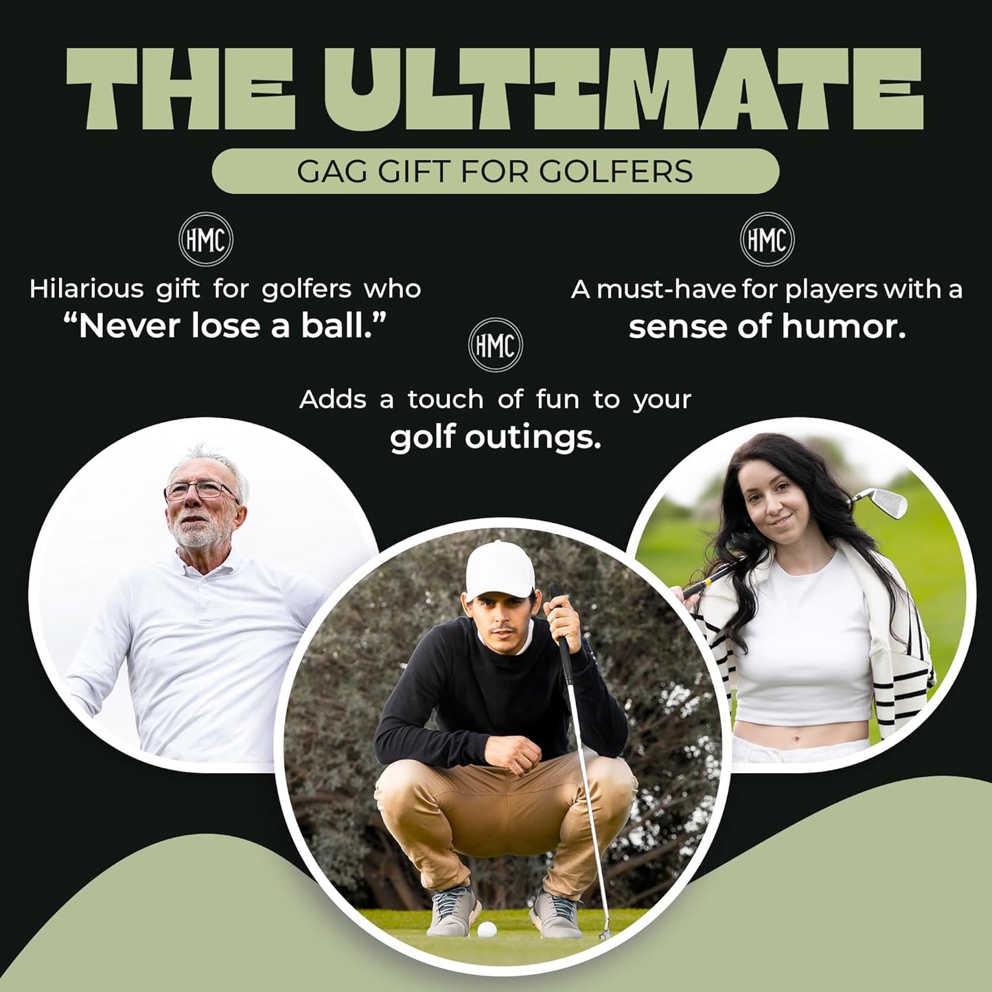 Par for the Course Golf Ball Dropper Clip – Secret Golf Ball Dispenser – Hidden Under Pant Leg – Funny Gag Gift for Golfers – Novelty Golf Accessory for Cheating & Finding Lost Balls