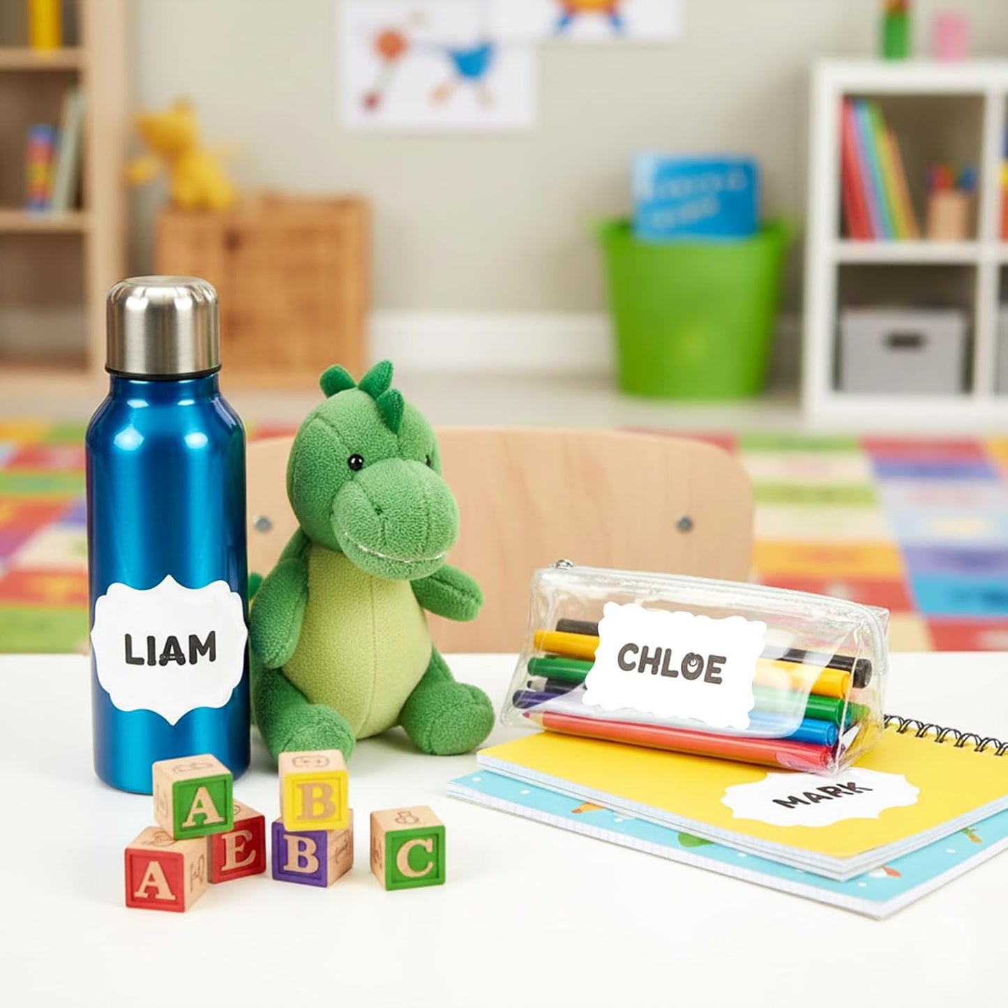 SallyFashion 200PC Label Stickers, 3x2 Inch Canning Labels for Mason Jars, All-Purpose Self-Adhesive Handmade Stickers for Bottles, Canning Supplies, Present Tags(White)