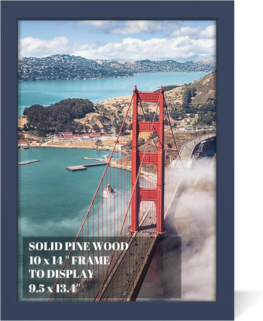 10x14 inch Wood Picture Frames for Wall Hanging,Diamond Painting Frames Rectangle Baby Scan Picture Frame for Family Walls Decoration,Anniversary,Wedding,Christmas,Halloween,Shower,Certificate (Jazz