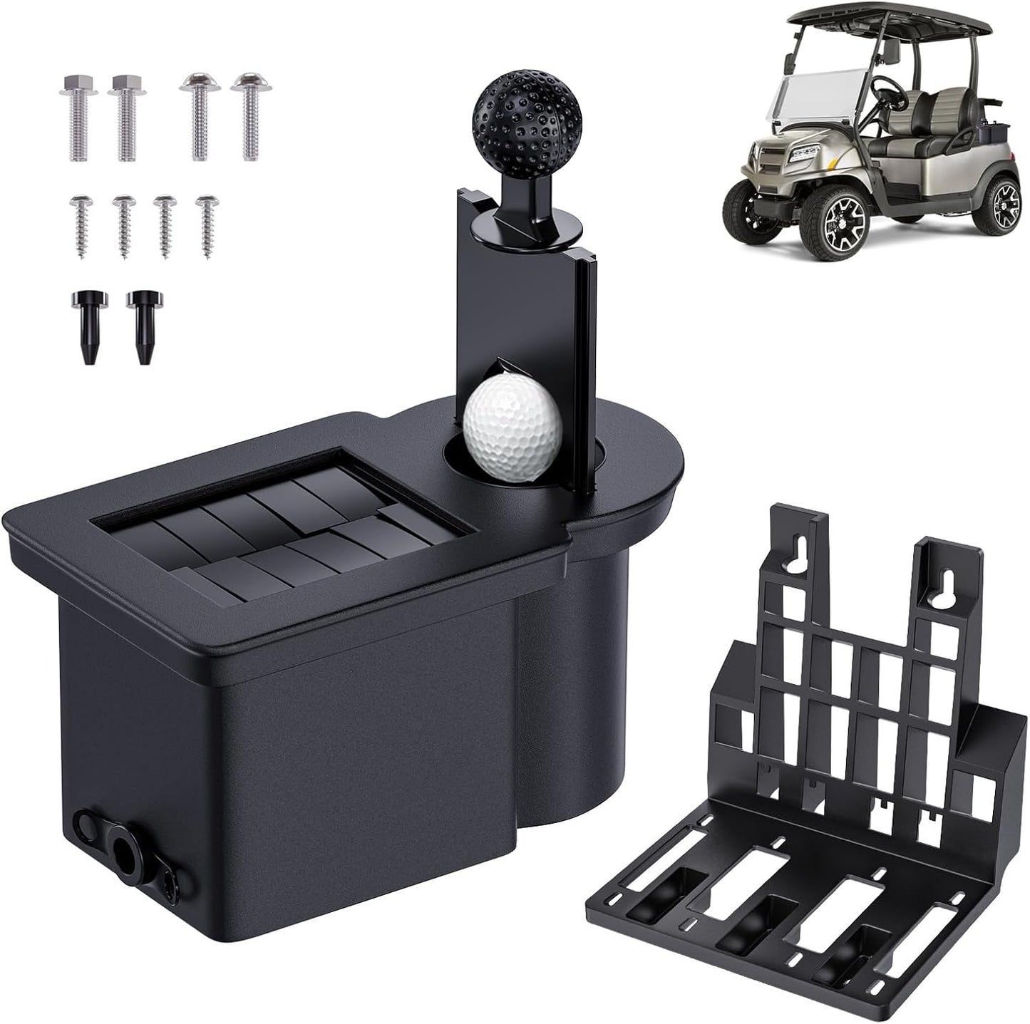 Drive-up Golf Cart Ball Washer and Club Cleaner Kit, Club Cart Golf Ball Cleaner and Club Head Washer, Suitable for Club Cart Precedent, Tempo, Onward Gas and Electric Golf Carts, OEM 103662801