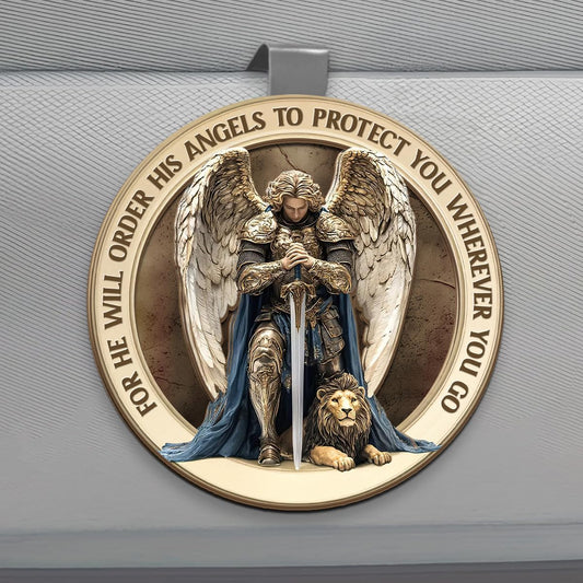 Jesuspirit Personalized Car Visor Clip – Guardian Angel Visor Clip, Our Lady of Guadalupe, Christian Car Accessories, New Driver & Religious Gifts (Protect You Wherever You Go)