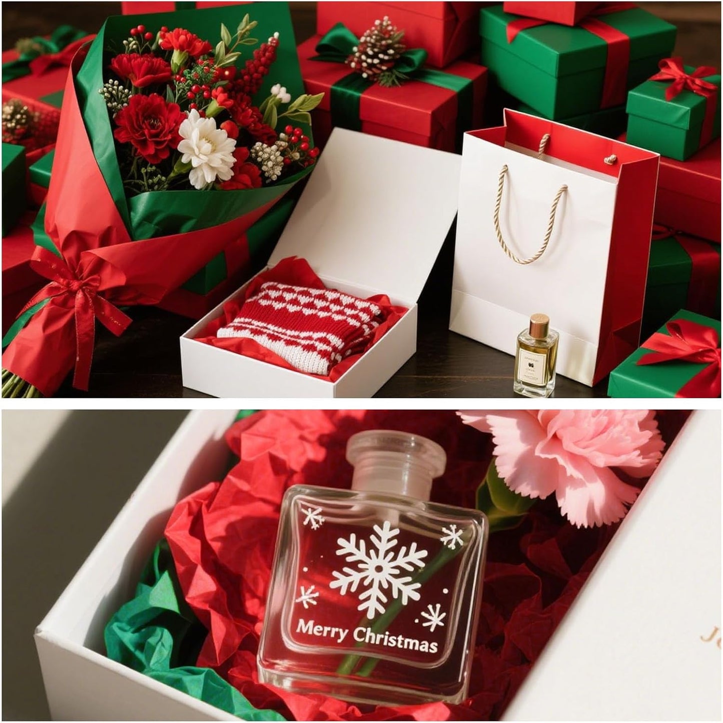 Shindel 120 Sheets Tissue Paper for Gift Wrapping, 20x14 Inch Christmas Tissue Paper for Gift Bags Christmas Presents Holiday Crafts