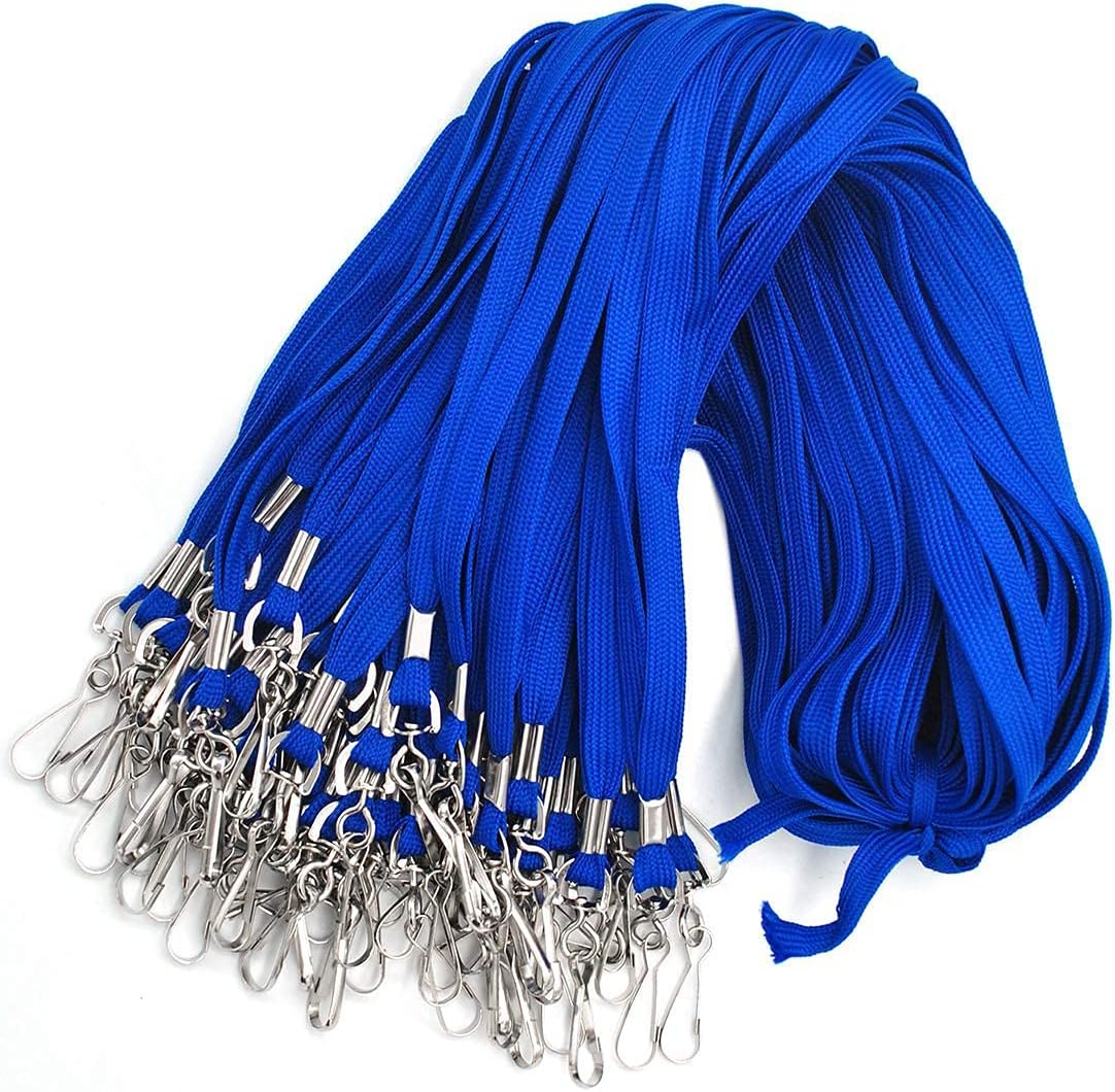 Bird Fiy Lanyard 100 Pack Bulk Badge Lanyards for ID Badges Neck Cruise Name Tag ID Holder