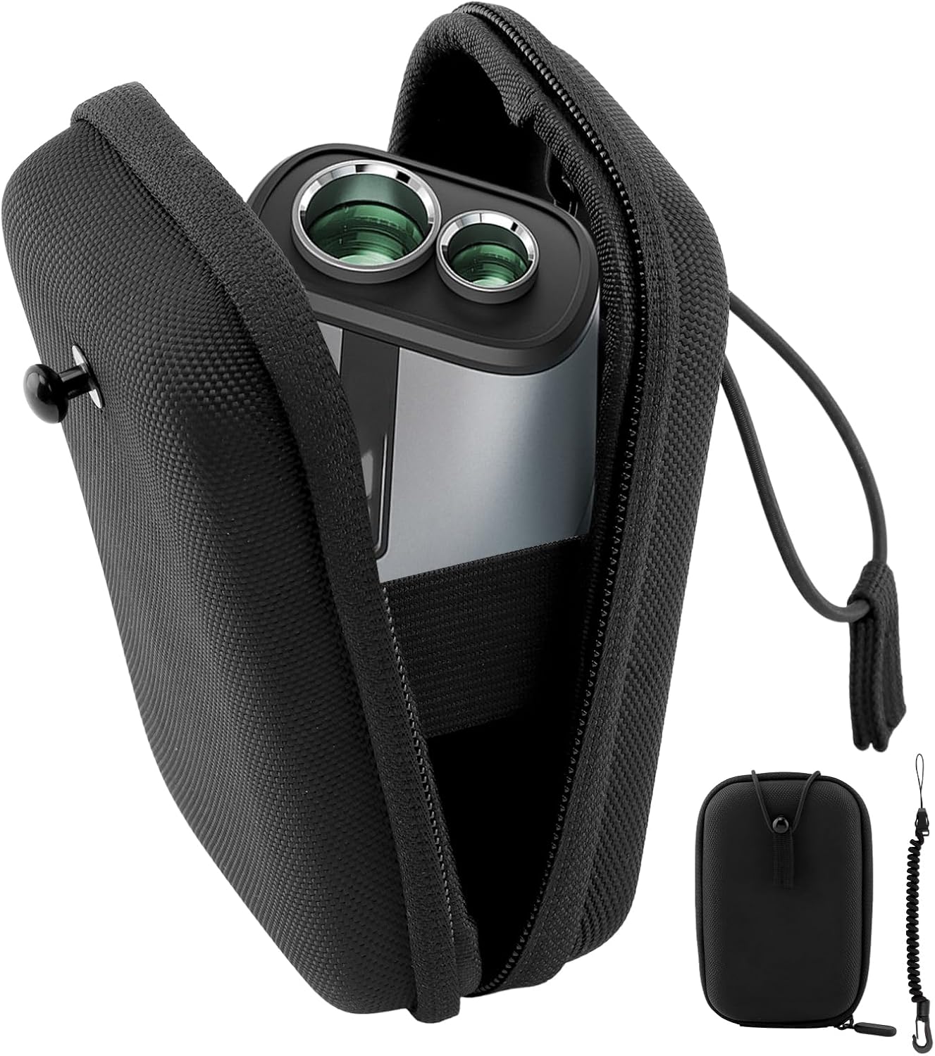 Golf Rangefinder Case, Rangefinder Hard Shell Case Compatible with Tectectec, Includes Elasticity Ropes, Universal Range Finder Carry Bag for Most Rangefinders