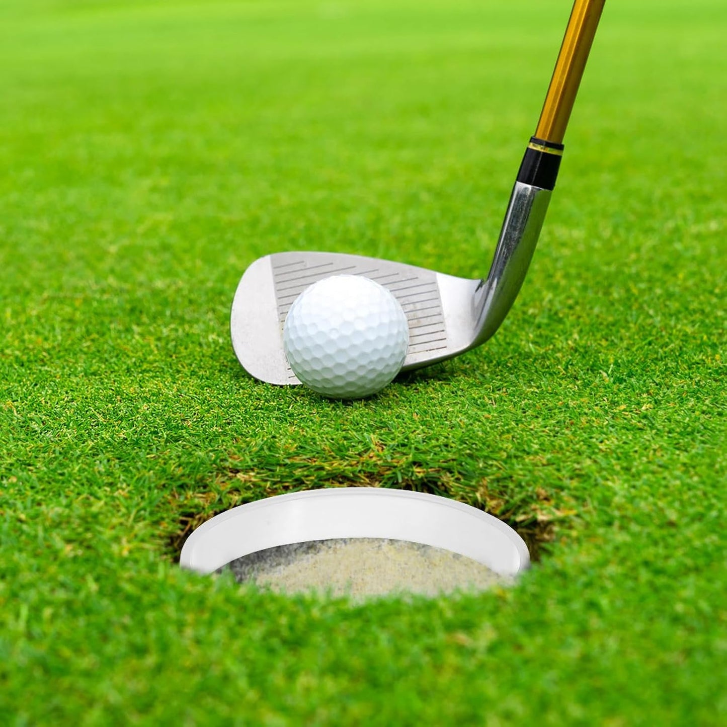 5pcs Golf Green Cup Rings: Portable Golf Putting Green Hole Cup Rings - Golf Training Aid Accessories for Outdoor, Backyards, Golf Course 11 x 11 x 2cm