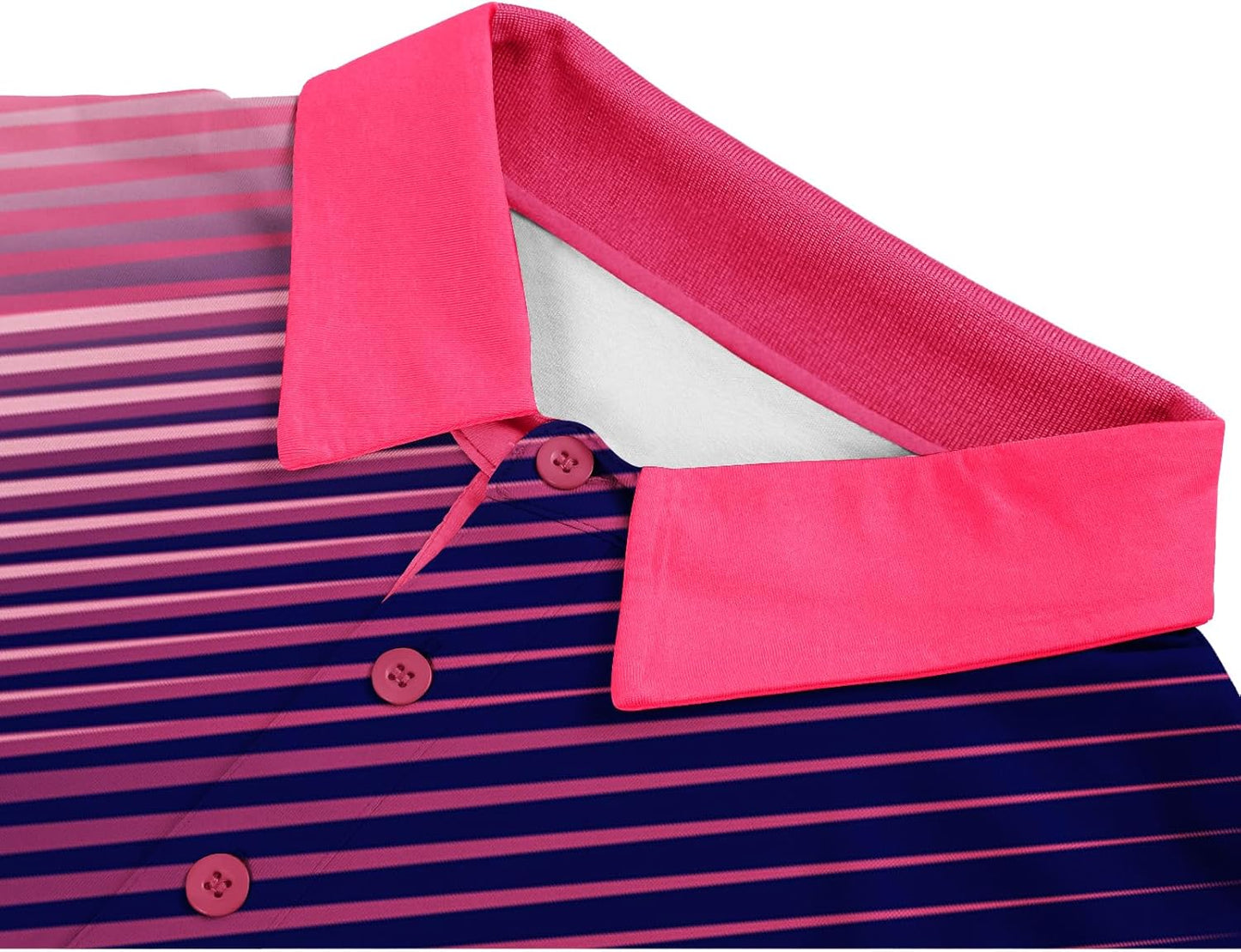 SCODI Mens Golf Shirt Moisture Wicking Performance Sport Short Sleeve Print Golf Polo Shirts for Men