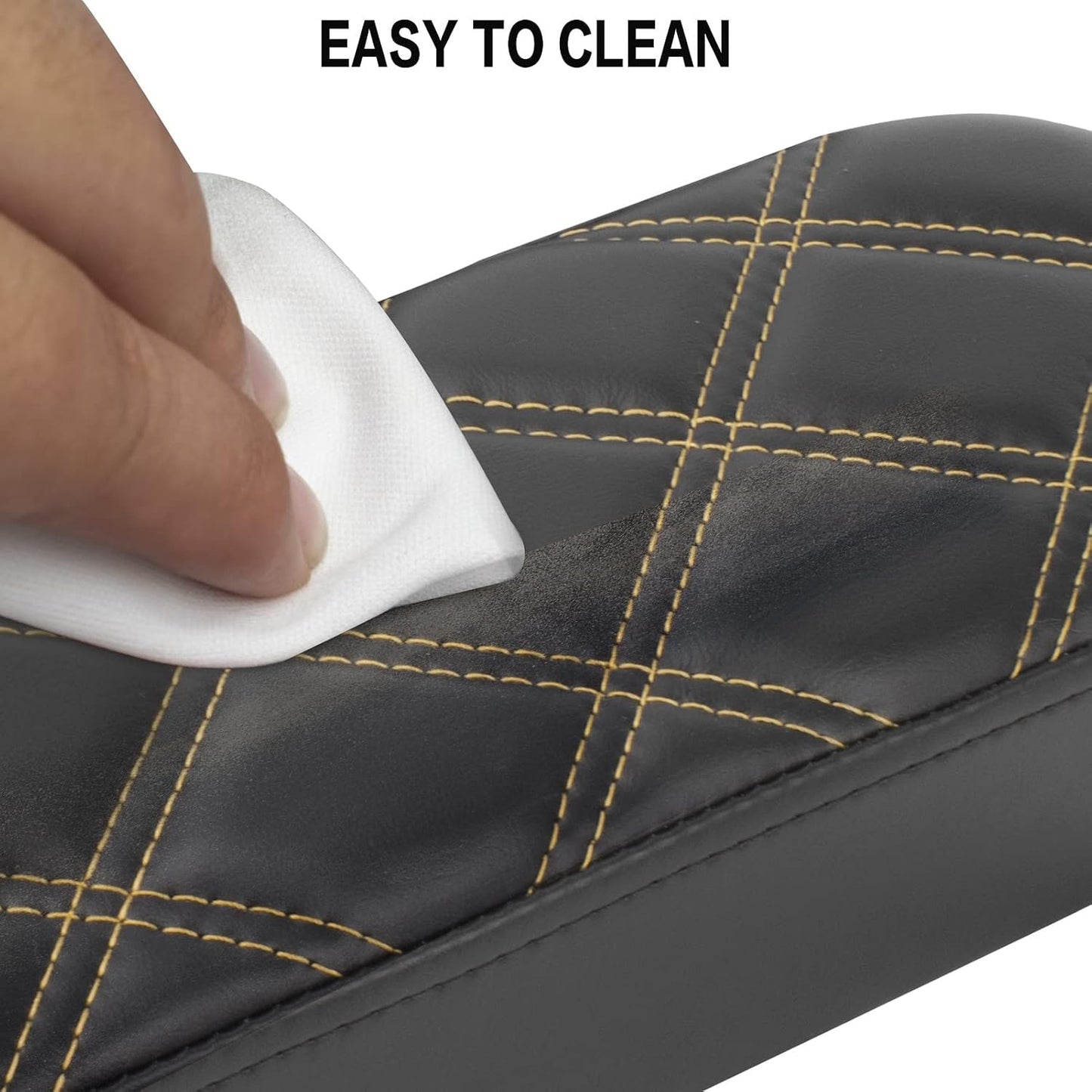 NOKINS Golf Cart Diamond Flip Armrest with Cup Holder, No Drilling Required, Golf Cart Folding Hinged Armrest, Inward Mount, for Club Car EzGo Yamaha Back Seat Kit