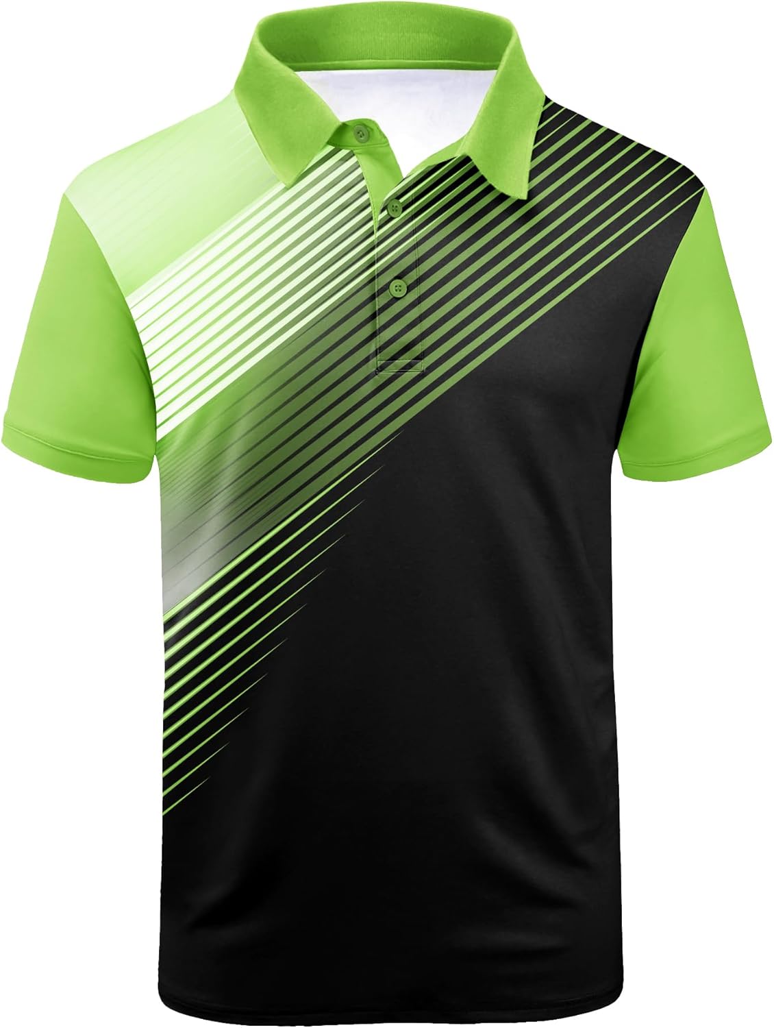 SCODI Mens Golf Shirt Moisture Wicking Performance Sport Short Sleeve Print Golf Polo Shirts for Men
