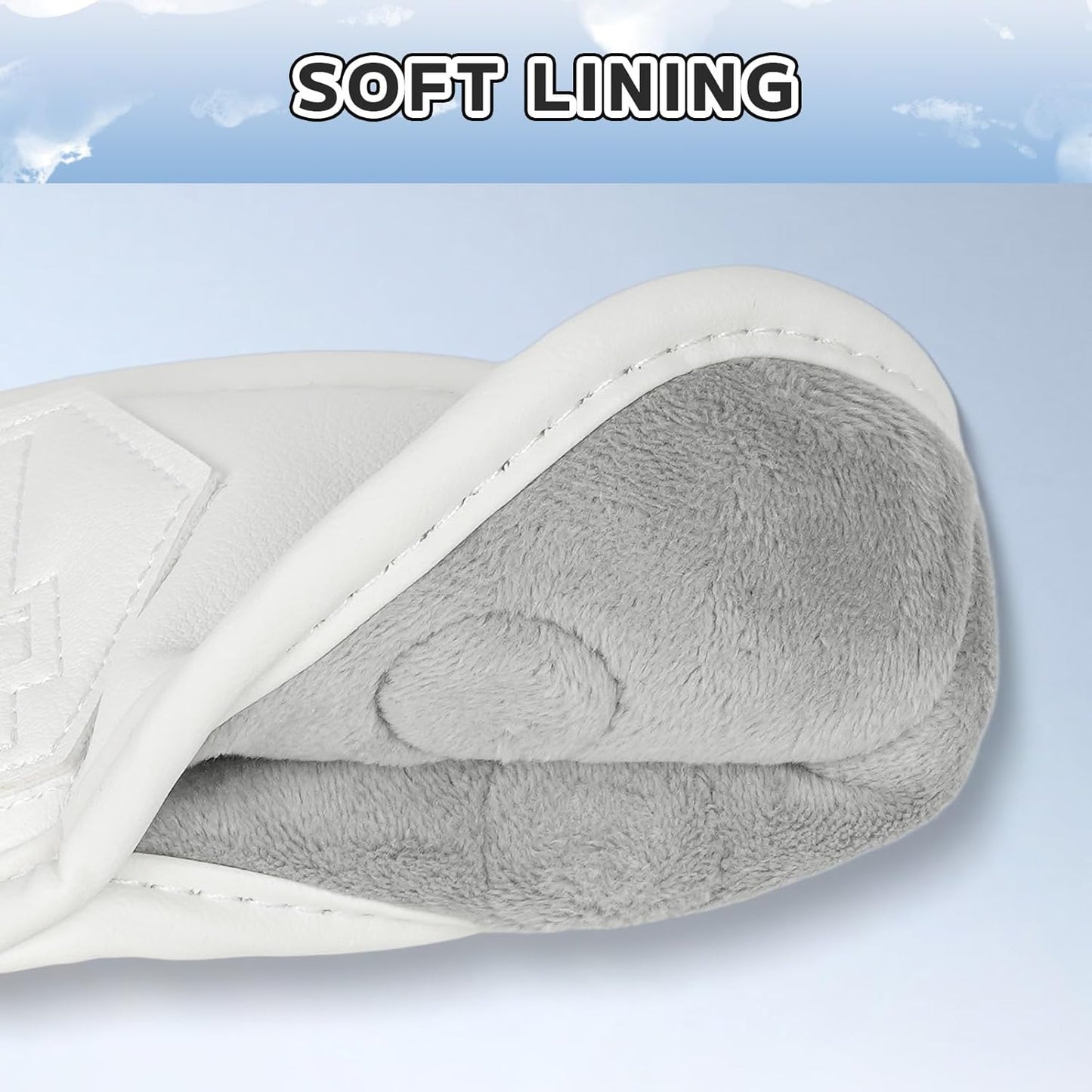 Magnetic Golf Iron Covers Set 10 Pcs Golf Iron Headcovers PU Leather Easy Off/On Protective Cover