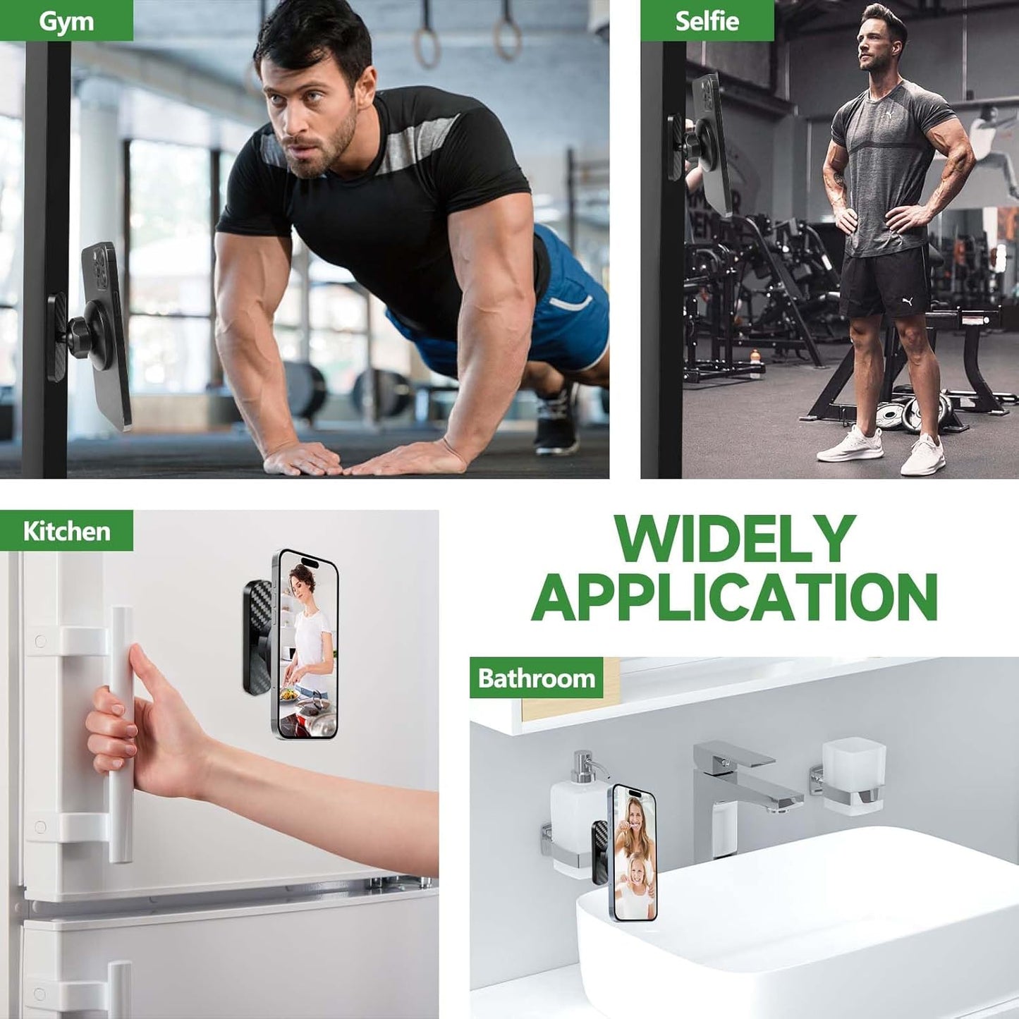 Magnetic Golf Cart Phone Holder Mount Compatible With MagSafe 17 Pro Max Plus 16 15 14 13, N52 Strong Magnetic, 360° Rotatable, Fits EZGO/Club Car/Yamaha, Golf Cart Accessories for Men - Golf Gifts