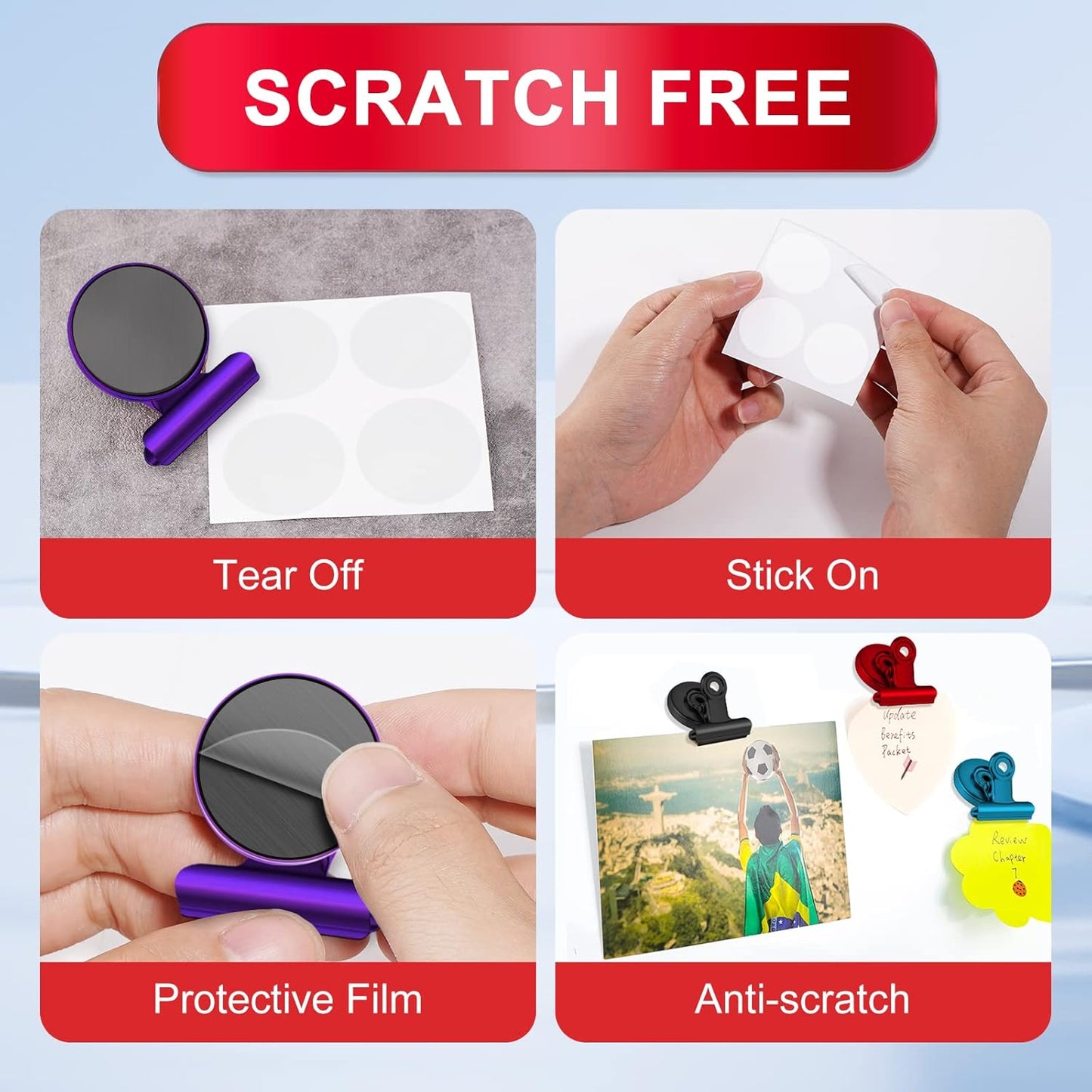 DIYSELF 8 Pack Strong Fridge Magnets, Heavy Duty Refrigerator Magnets, Magnetic Clips for Whiteboard, Office, Photo, Classroom, Locker Decorations for Girls and Kids