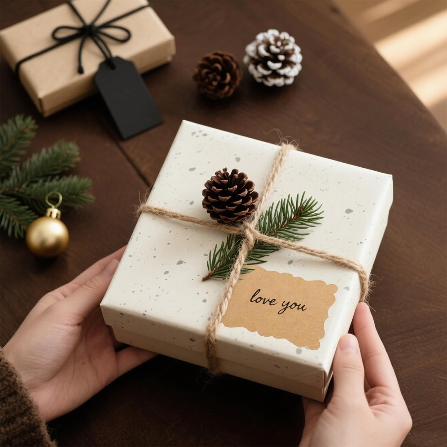 SallyFashion 200pc Kraft Label Stickers, Writable Gift Tag Stickers, 3x2 Inch Canning Labels for Mason Jars, All-Purpose Self-Adhesive Handmad for Bottles, Canning Supplies, Presents