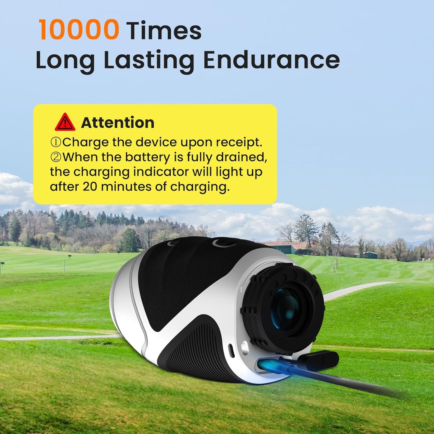 1200 Yards Mini Golf Range Finder for Golfer and Hunter Rangefinder HDLCD 7X Magnification with Slope for Hunting Men Women Rechargeable Flag Locked with Vibration Angle VD HD