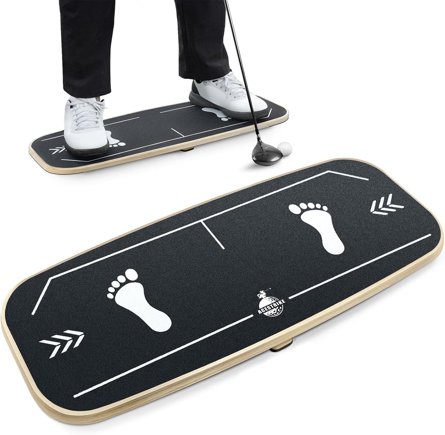 Golf Pressure Plate, Gravity Transfer Board Training Aid to Weight Shift Golf Training Aid for Indoor Practice, Golf Swing Speed Trainer for Beginners Correct Swing Sequence Tempo