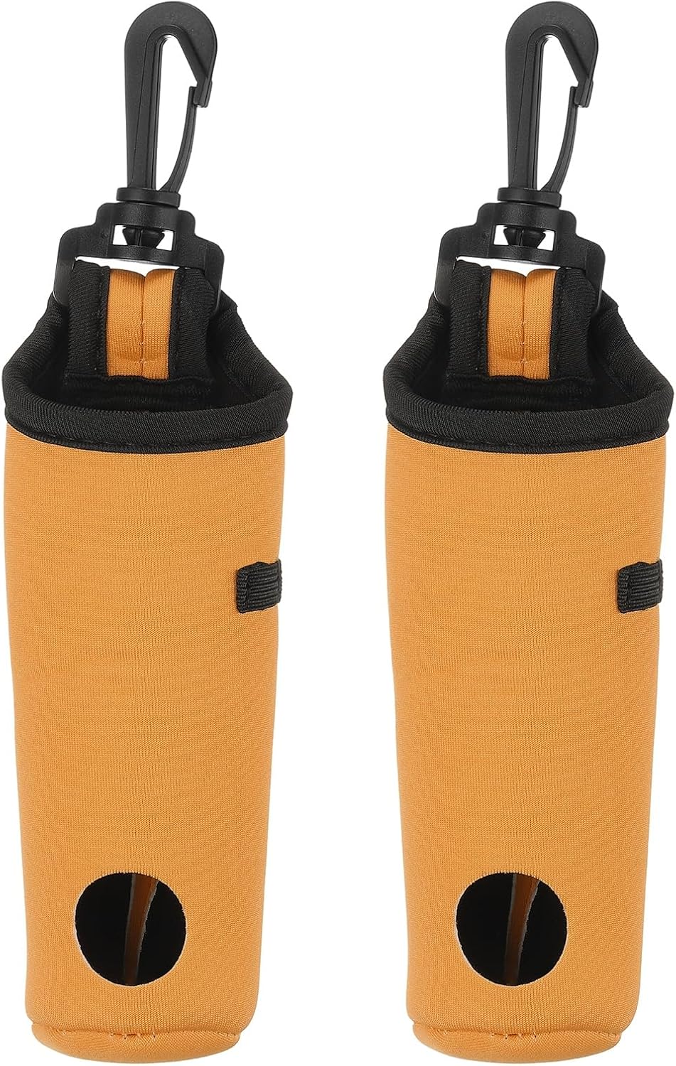 uxcell Golf Ball Carry Bag, Waist-Mounted Storage Bag Neoprene Golf Tee Holder Pouch with Lightweight Hook for Men and Women