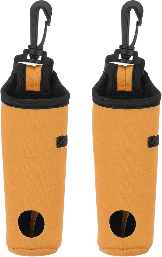 uxcell Golf Ball Carry Bag, Waist-Mounted Storage Bag Neoprene Golf Tee Holder Pouch with Lightweight Hook for Men and Women