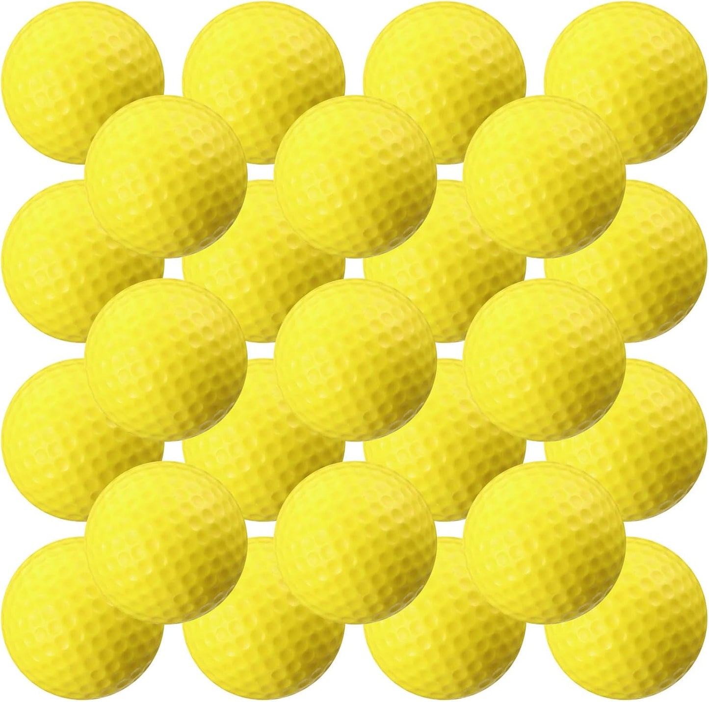 Junkin 24 Pcs Foam Golf Practice Balls Realistic Feel and Flight Training Sport Balls Elastic Soft Foam Golf Balls for Indoor or Outdoor Backyard Training