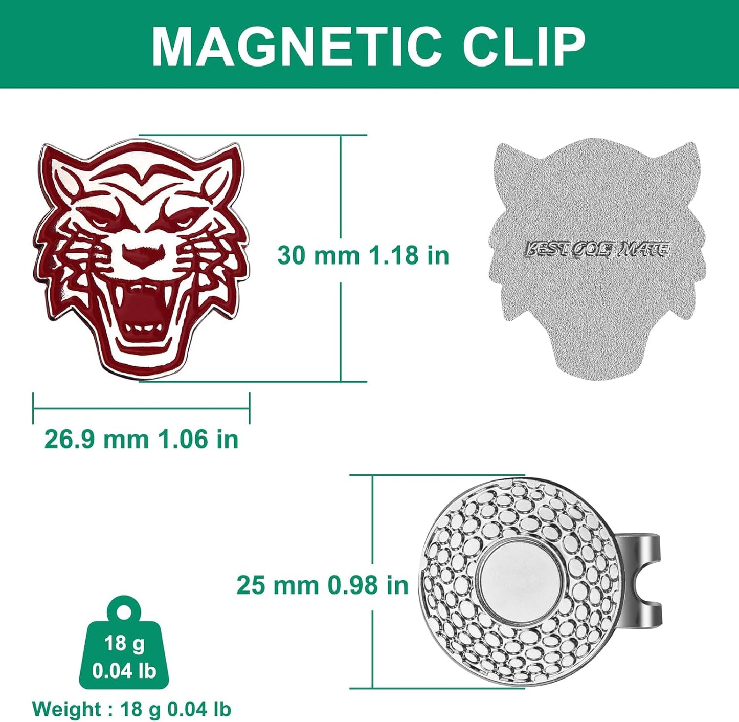 Golf Ball Marker Hat Clip, Golf Accessories for Men, Golf Ball Stamp, Funny Golf Gifts, Golf Gadgets