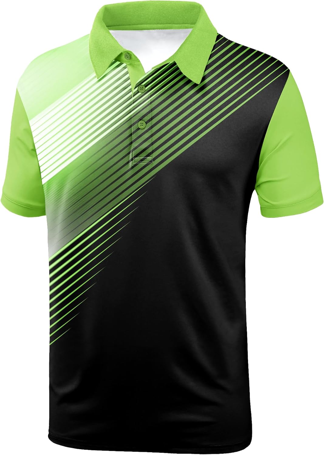 SCODI Mens Golf Shirt Moisture Wicking Performance Sport Short Sleeve Print Golf Polo Shirts for Men