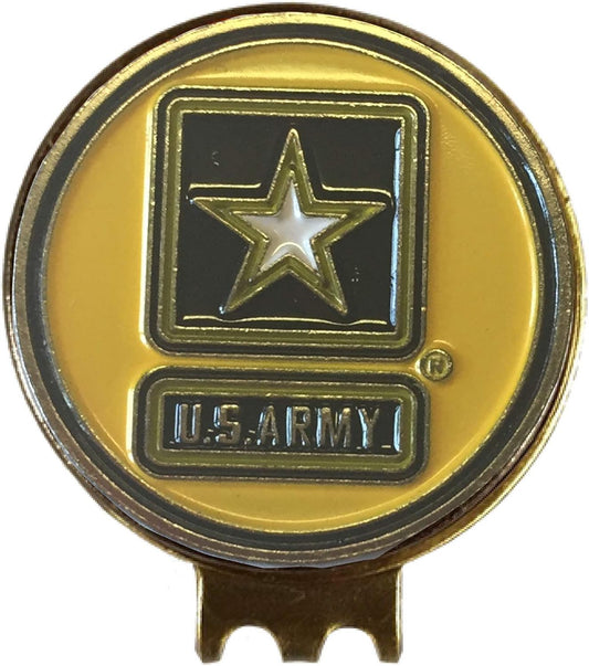 Magnetic Golf Hat Clip with 2 Double-Sided Golf Ball Markers – Easily Attaches to Golf Cap – Made of Stainless Steel & Ideal for Avid Golfers