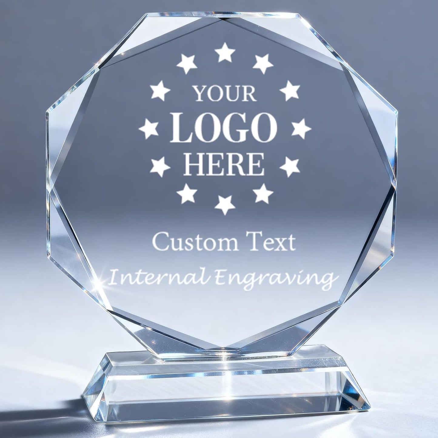 Custom Crystal Awards and Trophies – Personalized Engraved Glass Plaques for Employee Recognition, Appreciation, Farewell, Retirement, Coworker Gifts, Sports Achievements