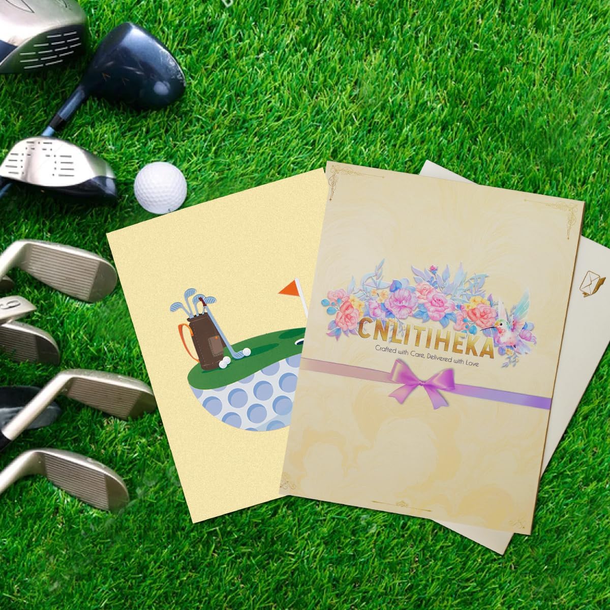 Golf Pop Up Greeting Card, Multi-Occasion: Father's Day, Birthday, Anniversary, Retirement