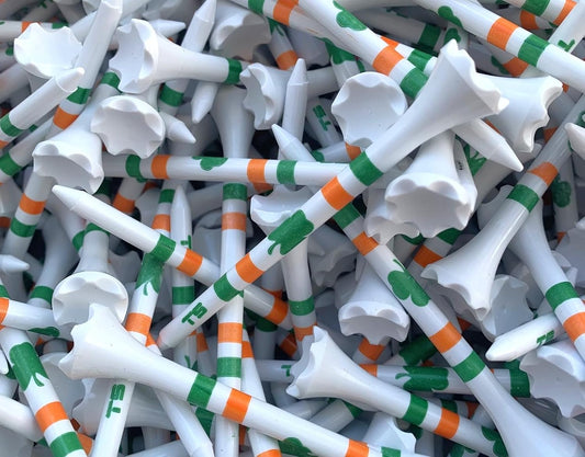 TRUESTRIKE Premium USA Golf Tees – 3¼" or 2¾" Durable Plastic Performance Tees (100 Pack) – Made in USA – Bulk Value Pack