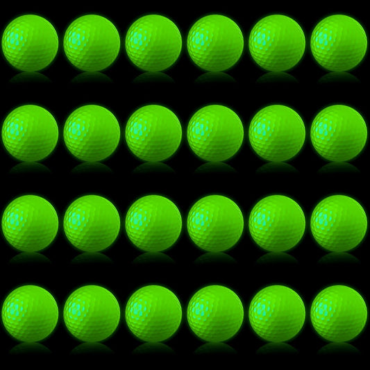 Deekin Glow in The Dark Golf Balls for Night Sports Fluorescent Night Glow Golf Balls Gift Novelty Light up LED Stocking Stuffers for Men Women